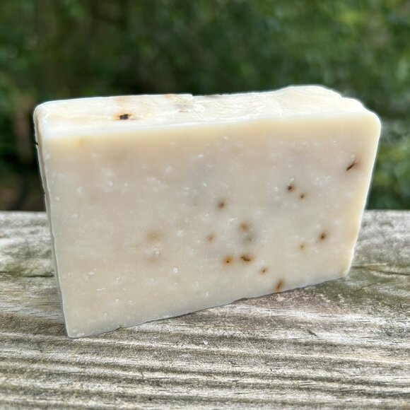 Handmade Spearmint Basil Scrub Cold Process Soap Bar - Picture 1 of 1